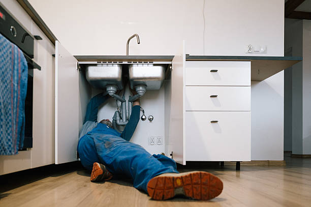 Professional Plumbing technician working in Halethorpe, MD